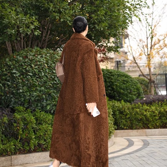 AmandaX 100% Turkish Imported 'Icelandic Wrap' Sheepskin Fur Outerwear S - Picture 7 of 16